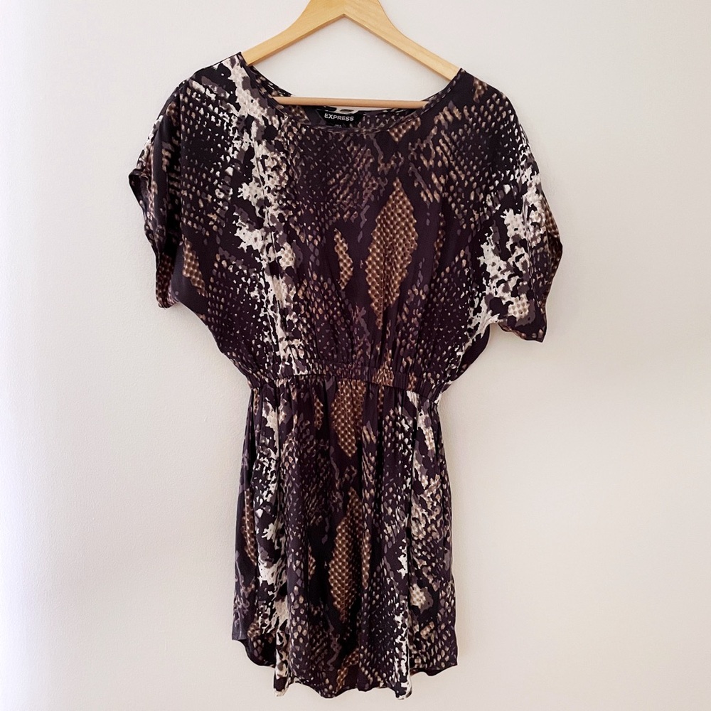 Express Snakeprint Dress, size XS